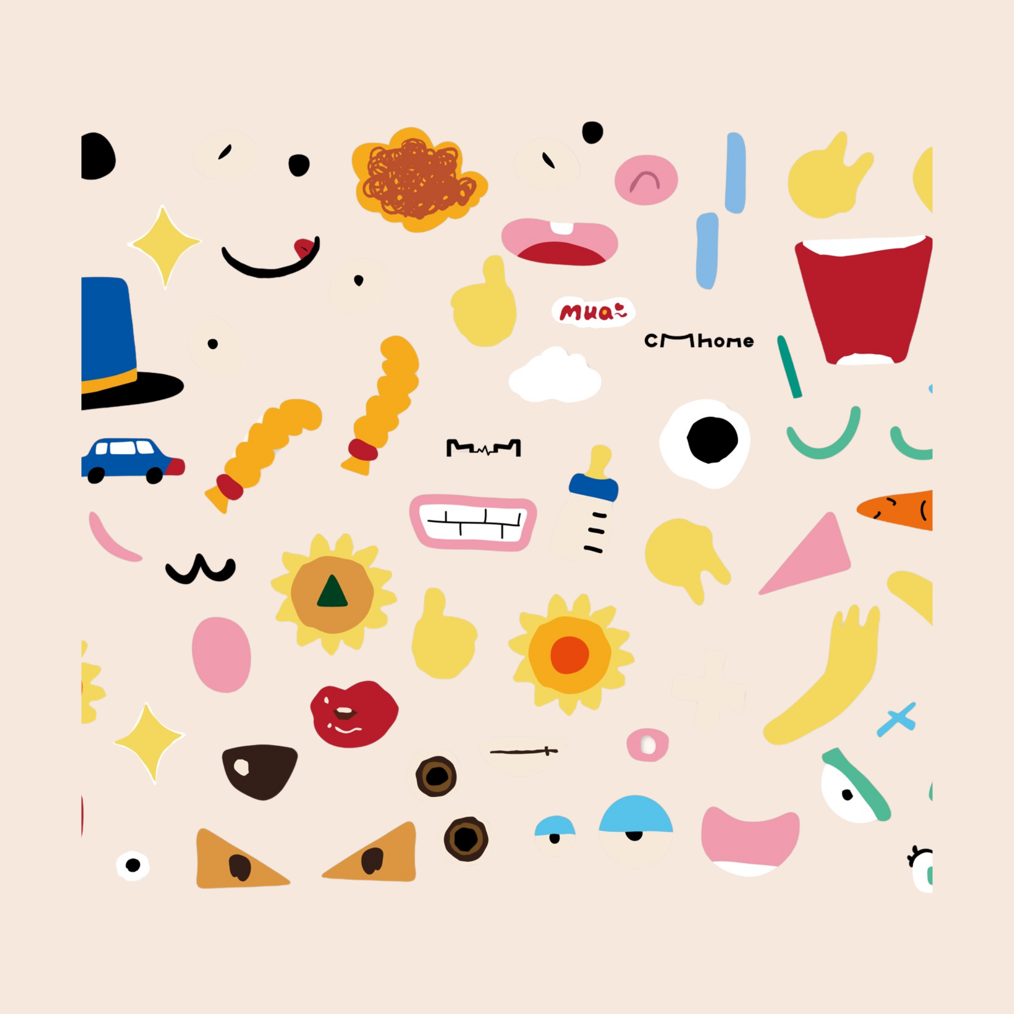 Série d'émojis M~M